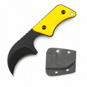 Neck Knife G10-Griff mit Kydexscheide EDC-Werkzeug -Gelb