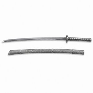 Silbernes Drachenkriegermesser mit fester Klinge