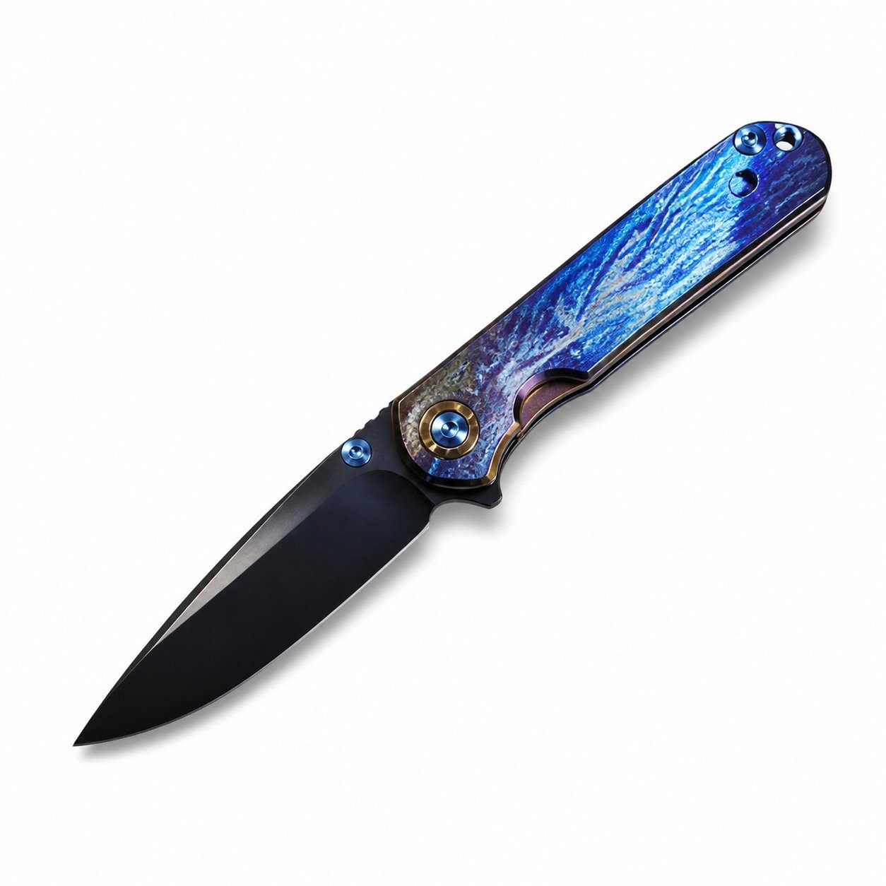 49118-main-white-clean Crisp-Dasha DLC M390 SF-Klappmesser mit Handgriff aus Titanlegierung