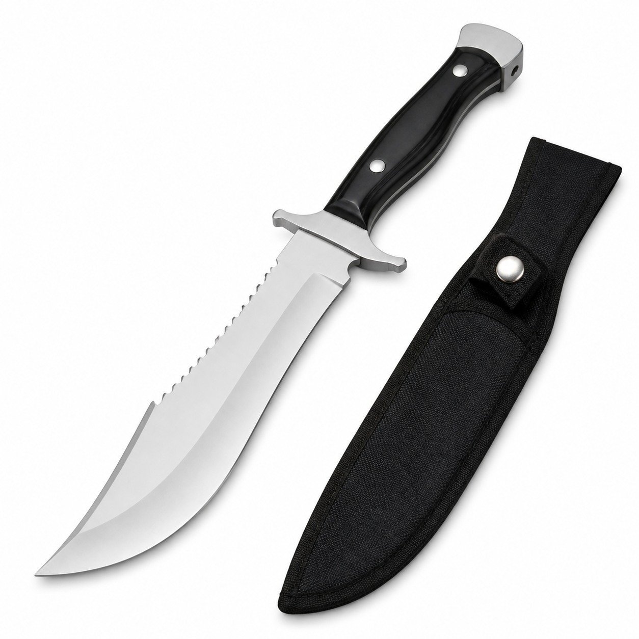 49204-main-white-clean Jungle Wolf Foreign Trade Edition Messer mit feststehender Klinge aus schwarzem Titan