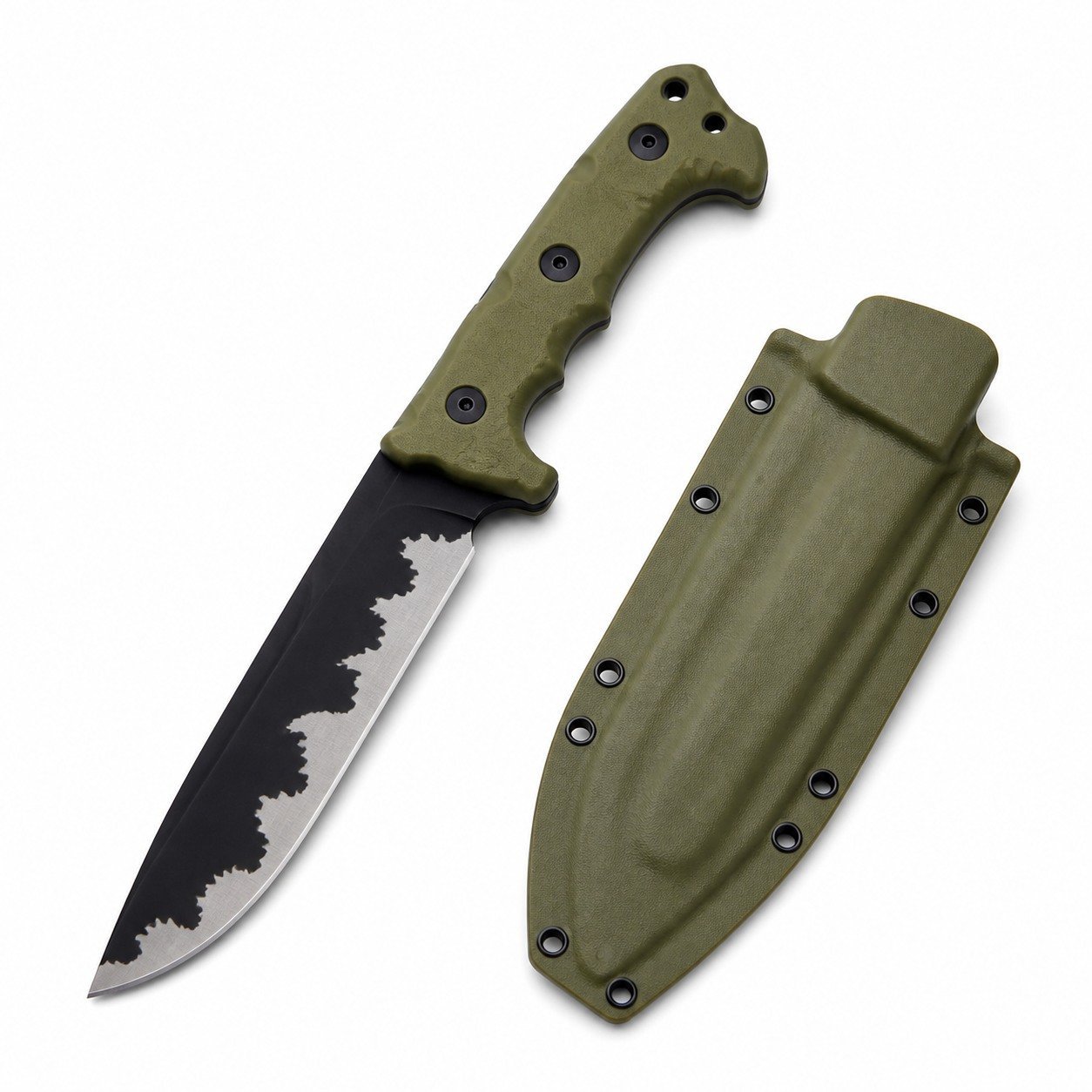 49372-main-white-clean Miller Brothers M33 Messer mit feststehender Klinge und integriertem Kiel