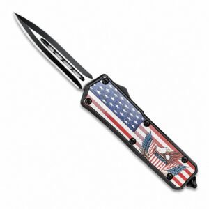 Der American Eagle fliegt gerade nach oben, OTF-Messer